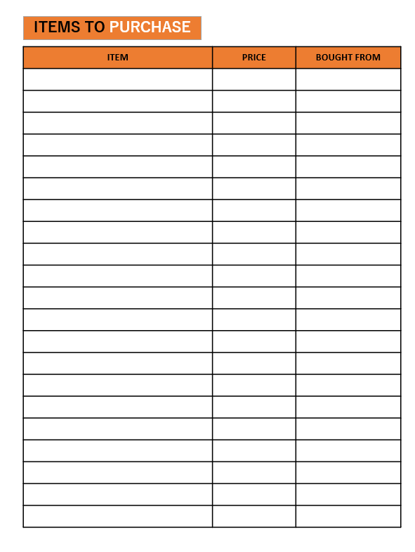 Room by Room Checklist for Moving PDF